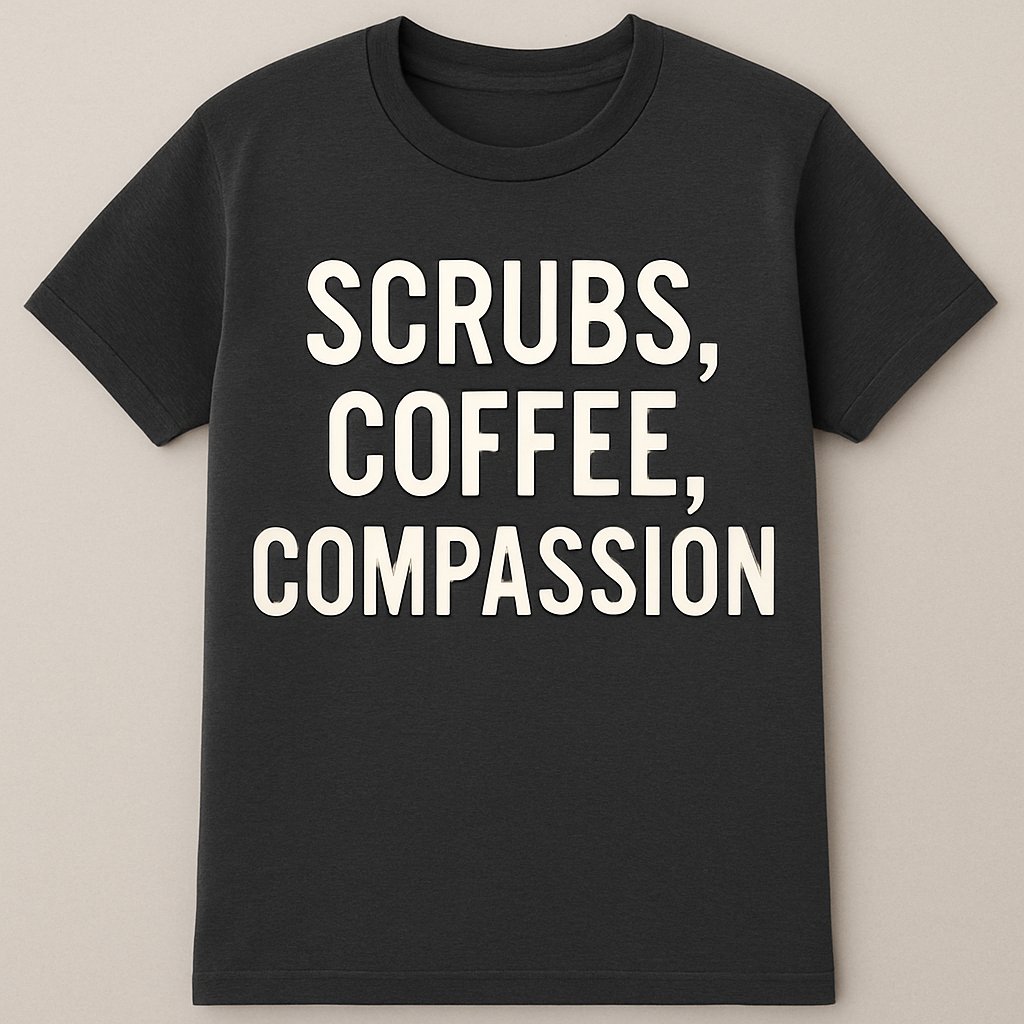 Scrubs, Coffee, Compassion Short Sleeve Tee - Unisex